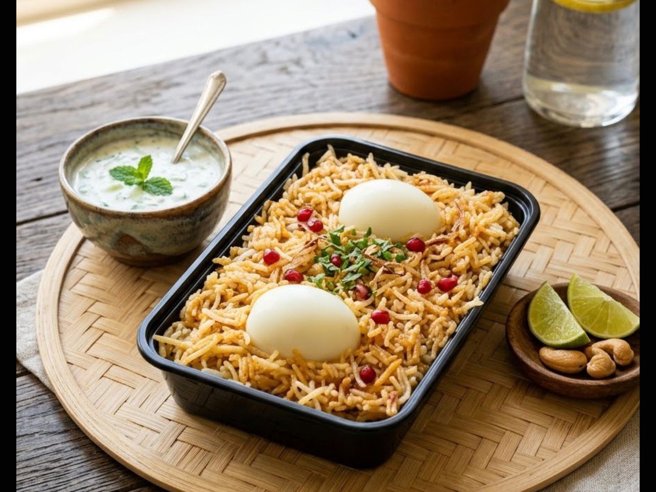 Egg Biryani Healthy Style