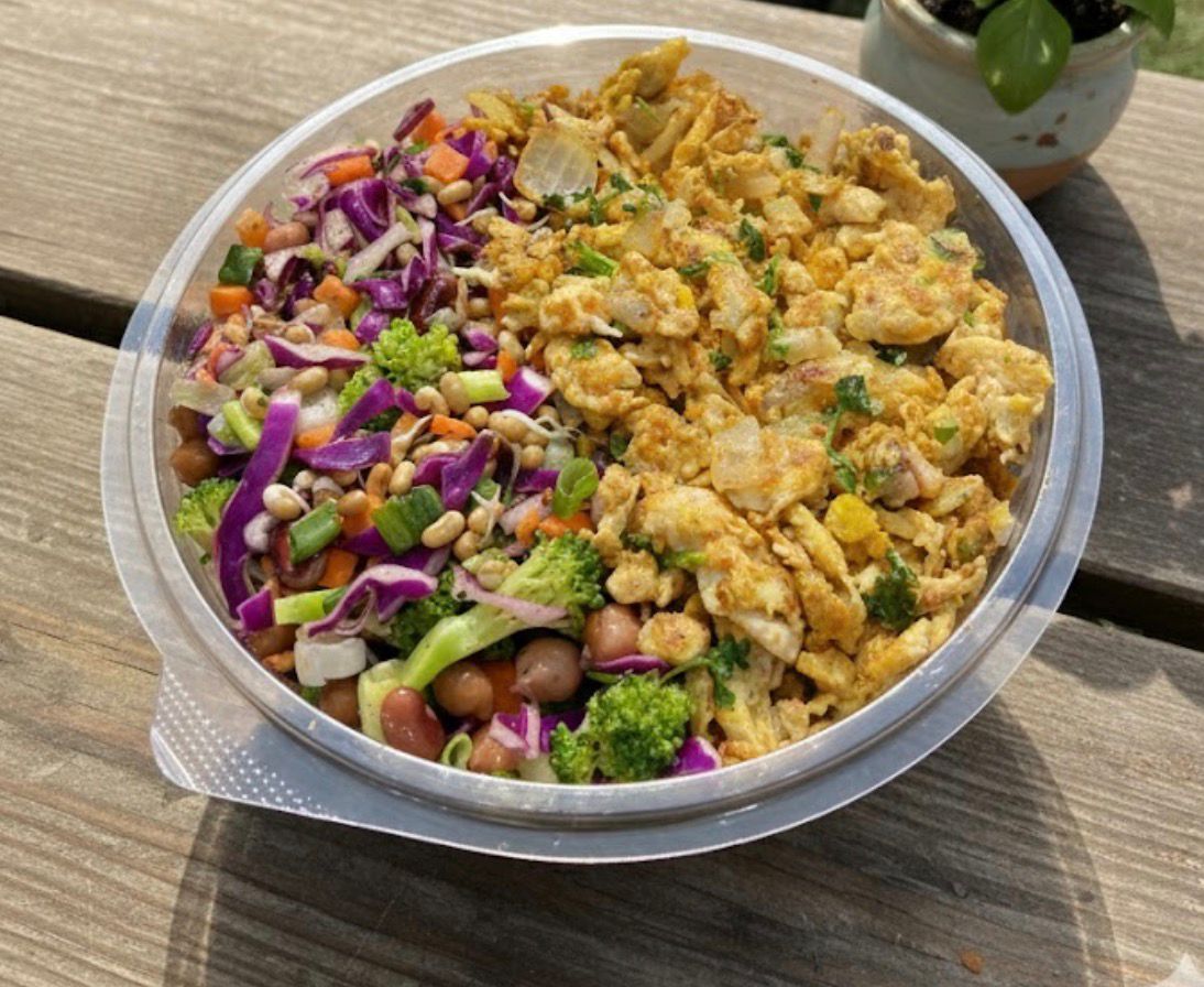 Egg Burji Salad